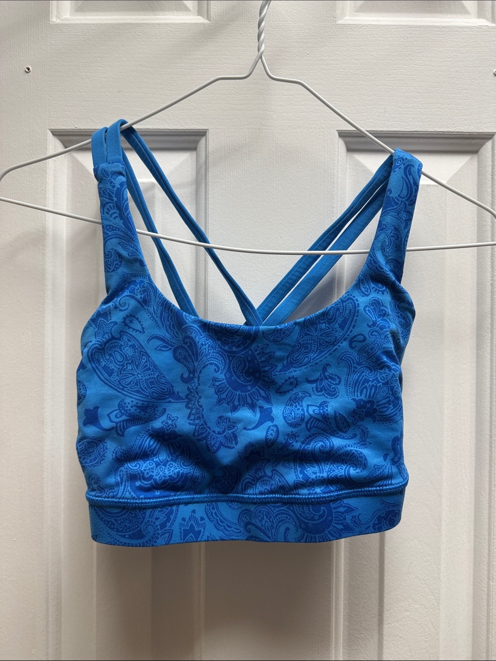 lululemon athletica Blue Paisley Energy Sports Bra
